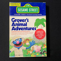 COMMODORE 64 Grover's Animal Adventures (1987) boxed game Sesame Street software
