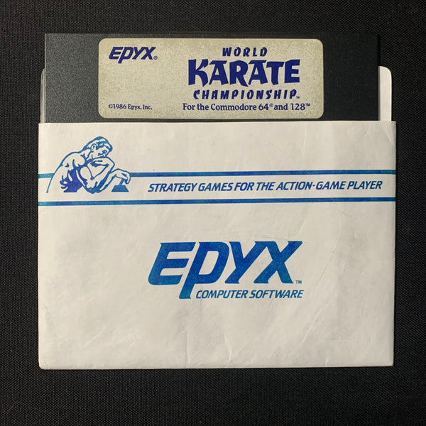 COMMODORE 64 World Karate Championship (1986) FLOPPY DISK ONLY tested video game