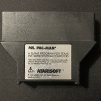 TEXAS INSTRUMENTS TI 99/4A Ms Pac Man (1983) Atarisoft video game cartridge