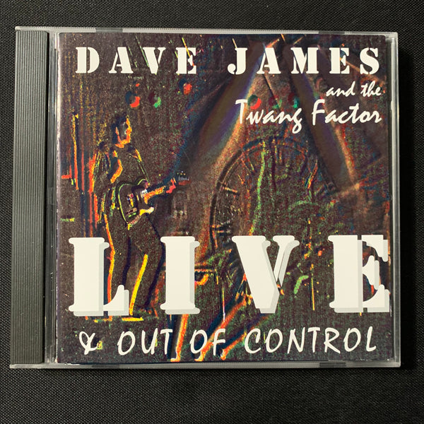 CD Dave James and Twang Factor 'Live & Out of Control' (1998) Norwalk Ohio rock country