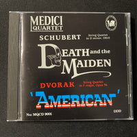 CD Medici Quartet: Schubert 'Death and the Maiden' Dvorak: 'American' import