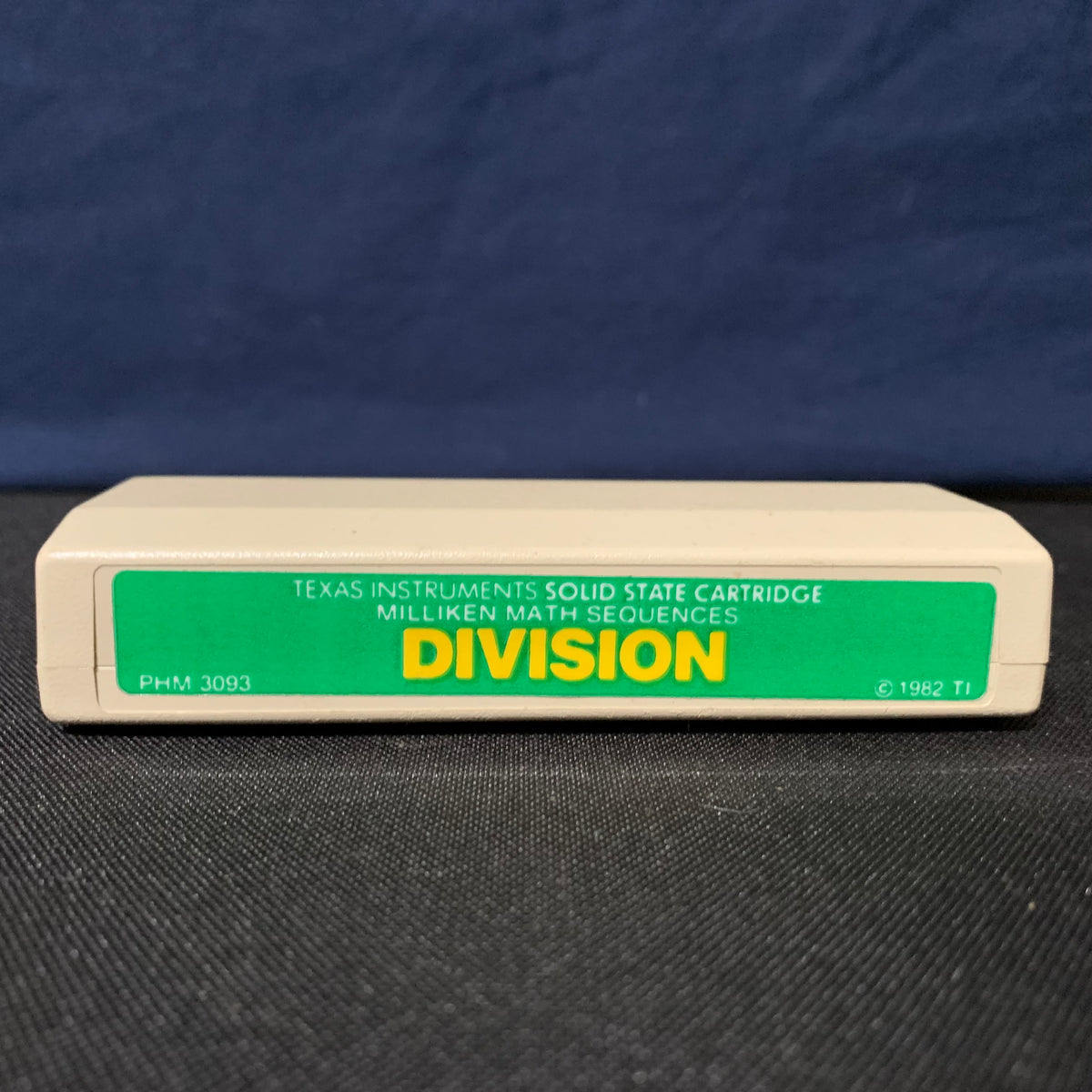TEXAS INSTRUMENTS TI 99/4A Division (1982) cartridge green label Milli ...