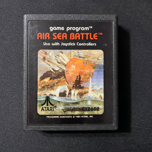 ATARI 2600 Air Sea Battle tested video game cartridge CX2602 target fun shooting