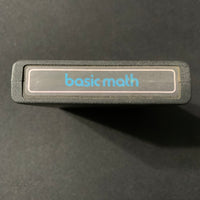 ATARI 2600 Basic Math tested educational cartridge CS-2661 blue text label