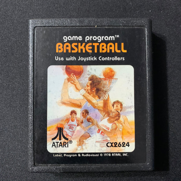 ATARI 2600 Basketball tested sports video game cartridge pic label CX2624