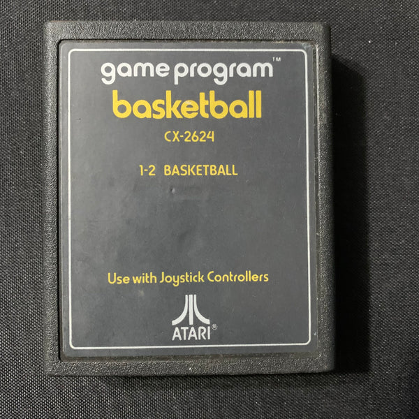 ATARI 2600 Basketball text label tested video game cartridge CX-2624 sports