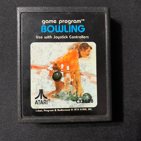 ATARI 2600 Bowling pic label tested video game cartridge CX2628 1978 retro