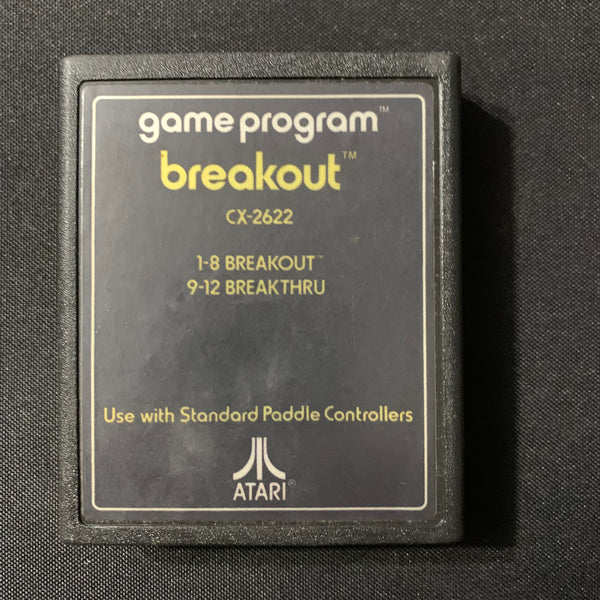 ATARI 2600 Breakout text label tested video game cartridge classic paddle game