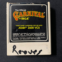 ATARI 2600 Carnival tested video game cartridge Coleco Sega shooting gallery