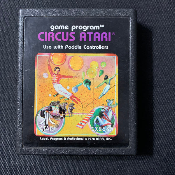 ATARI 2600 Circus Atari tested clean video game cartridge 1978 CX2630 pic label