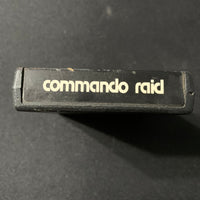 ATARI 2600 Commando Raid tested video game cartridge damaged label