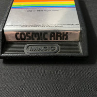 ATARI 2600 Cosmic Ark text label Imagic video game cartridge 1982 tested