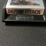 ATARI 2600 Demon Attack tested graphic label Imagic video game cartridge 1982