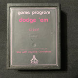 ATARI 2600 Dodge 'Em tested video game cartridge CX-2637 text label Car Wars