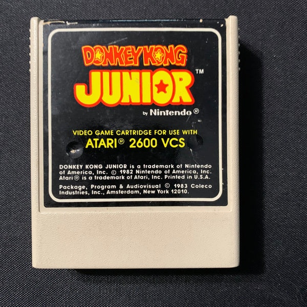 ATARI 2600 Donkey Kong Junior tested video game cartridge white housing 1983