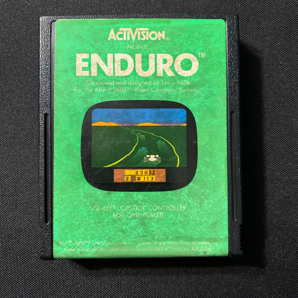 ATARI 2600 Enduro tested video game cartridge racing Activision 1983