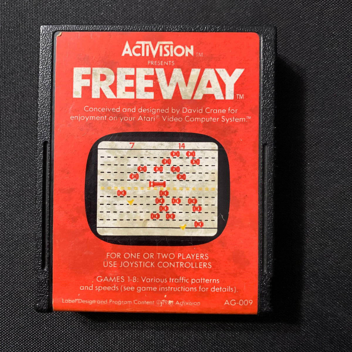 ATARI 2600 Freeway tested video game cartridge Activision chicken cros ...