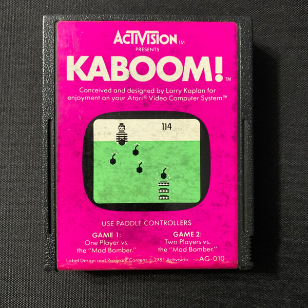 ATARI 2600 Kaboom! Activision tested video game cartridge requires paddles