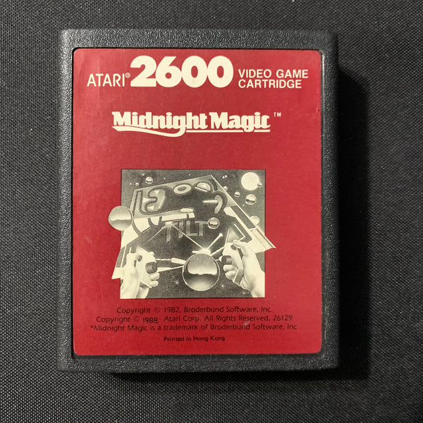 ATARI 2600 Midnight Magic tested video game cartridge pinball fun 1988 clean