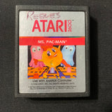 ATARI 2600 Ms. Pac-Man tested video game cartridge arcade classic 1982