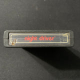 ATARI 2600 Night Driver classic tested video game cartridge text label CX-2633