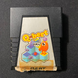 ATARI 2600 QBert tested video game cartridge bad label arcade classic retro fun