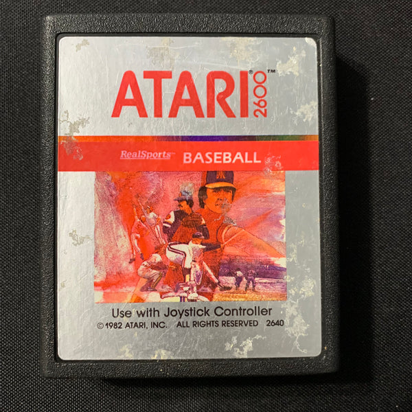 ATARI 2600 Realsports Baseball tested video game cartridge 1982 sports