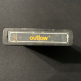 ATARI 2600 Outlaw text label tested video game cartridge cowboy shoot-em-up