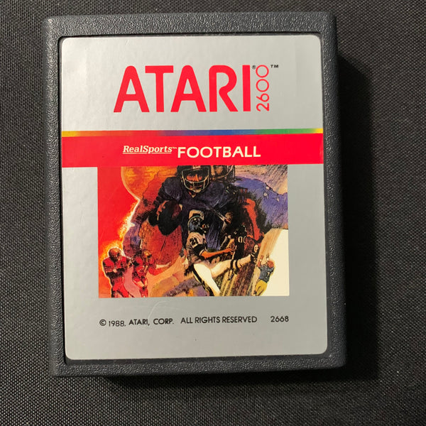 ATARI 2600 Realsports Football tested video game cartridge 1988 sports