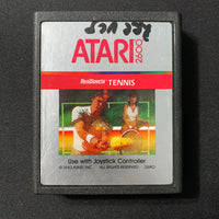 ATARI 2600 Realsports Tennis 1983 graphic label tested game cartridge 2680