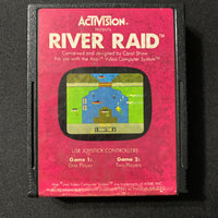 ATARI 2600 River Raid tested video game cartridge Activision classic 1982