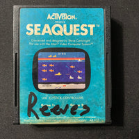 ATARI 2600 Seaquest tested video game cartridge Activision 1983 submarine arcade