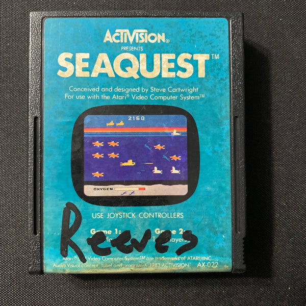 ATARI 2600 Seaquest tested video game cartridge Activision 1983 submarine arcade