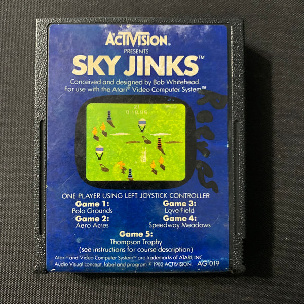 ATARI 2600 Sky Jinks tested Activision game cartridge flying obstacle course