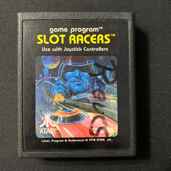 ATARI 2600 Slot Racers tested video game cartridge pic label CX 2616 driving