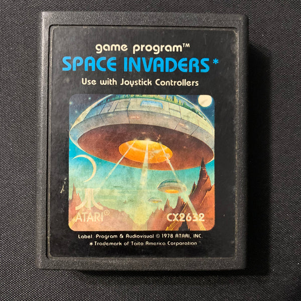 ATARI 2600 Space Invaders graphic label tested video game cartridge CX 2632