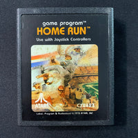 ATARI 2600 Home Run graphic label tested video game cartridge baseball