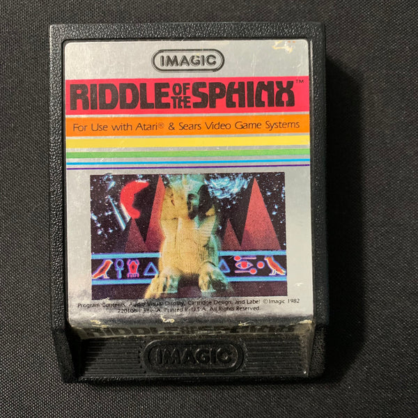 ATARI 2600 Riddle of the Sphinx tested video game cartridge Imagic 1982 Rev. A