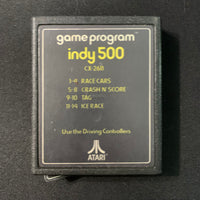 ATARI 2600 Indy 500 tested text label video game cartridge