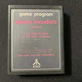 ATARI 2600 Space Invaders red text label CX-2632 tested video game cartridge