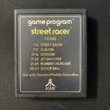 ATARI 2600 Street Racer text label tested paddle video game cartridge