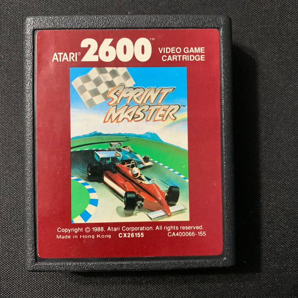 ATARI 2600 Sprintmaster tested video game cartridge 1988 racing nice label