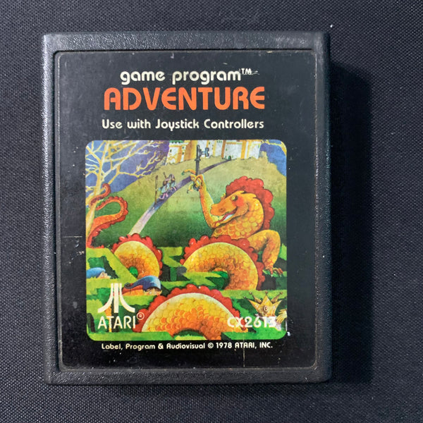 ATARI 2600 Adventure tested picture label retro video game cartridge