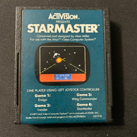 ATARI 2600 Starmaster tested video game cartridge clean label Activision AX-016