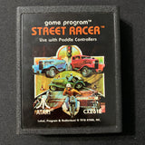 ATARI 2600 Street Racer tested video game cartridge paddle controllers racing