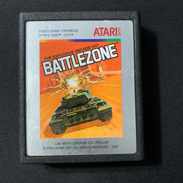 ATARI 2600 Battlezone tested retro video game cartridge arcade