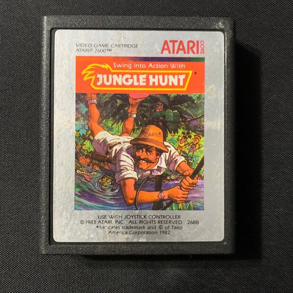 ATARI 2600 Jungle Hunt tested video game cartridge