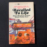 BOOK Robert Silverberg 'Recalled To Life' (1958) PB science fiction