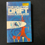 BOOK Brian M. Stableford 'The Halcyon Drift' (1972) PB science fiction