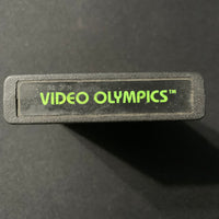 ATARI 2600 Video Olympics 21 text label tested video game cartridge Pong paddles